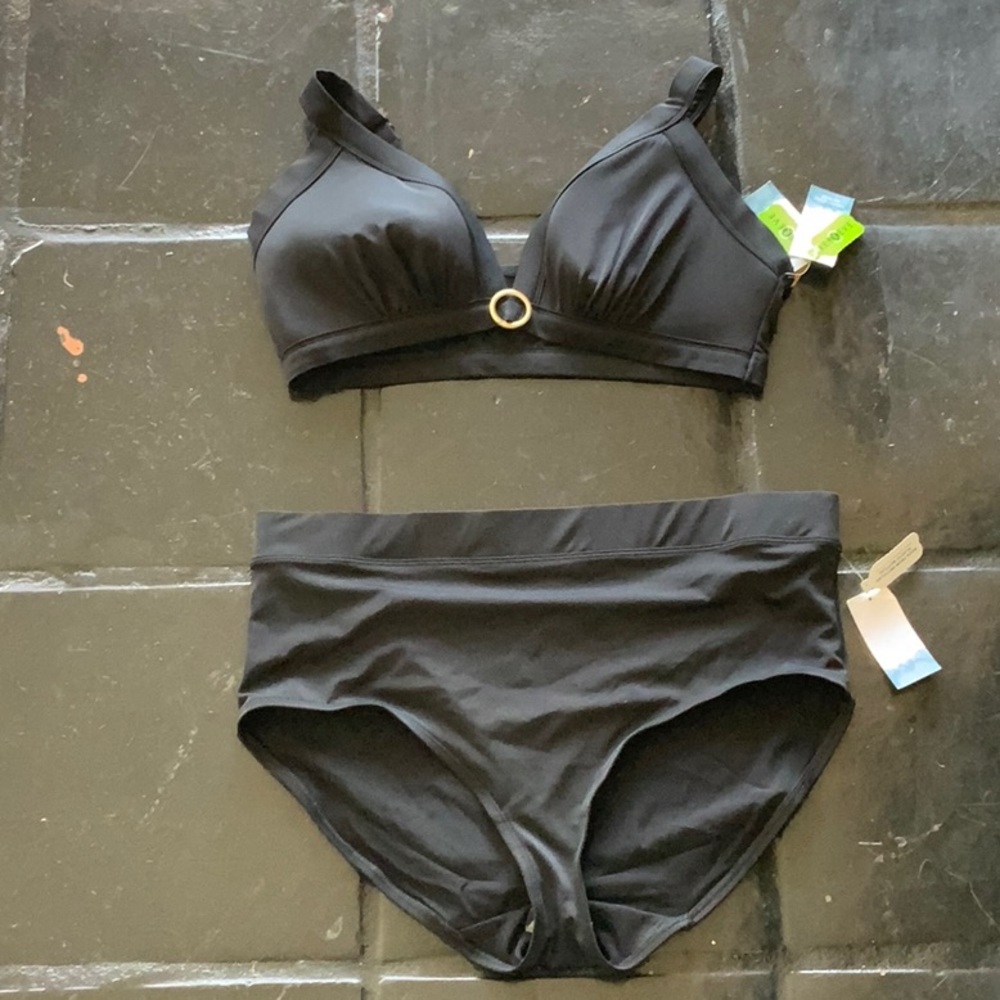 Swim by Cacique Black High Rise Bikini
